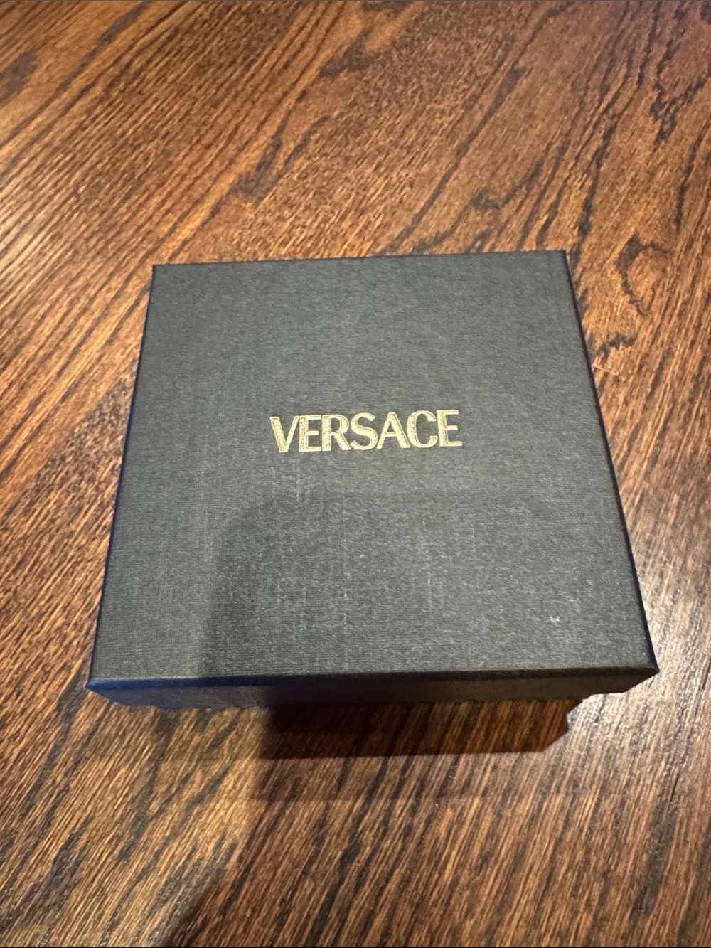 Small Versace Black Box with Gold Logo